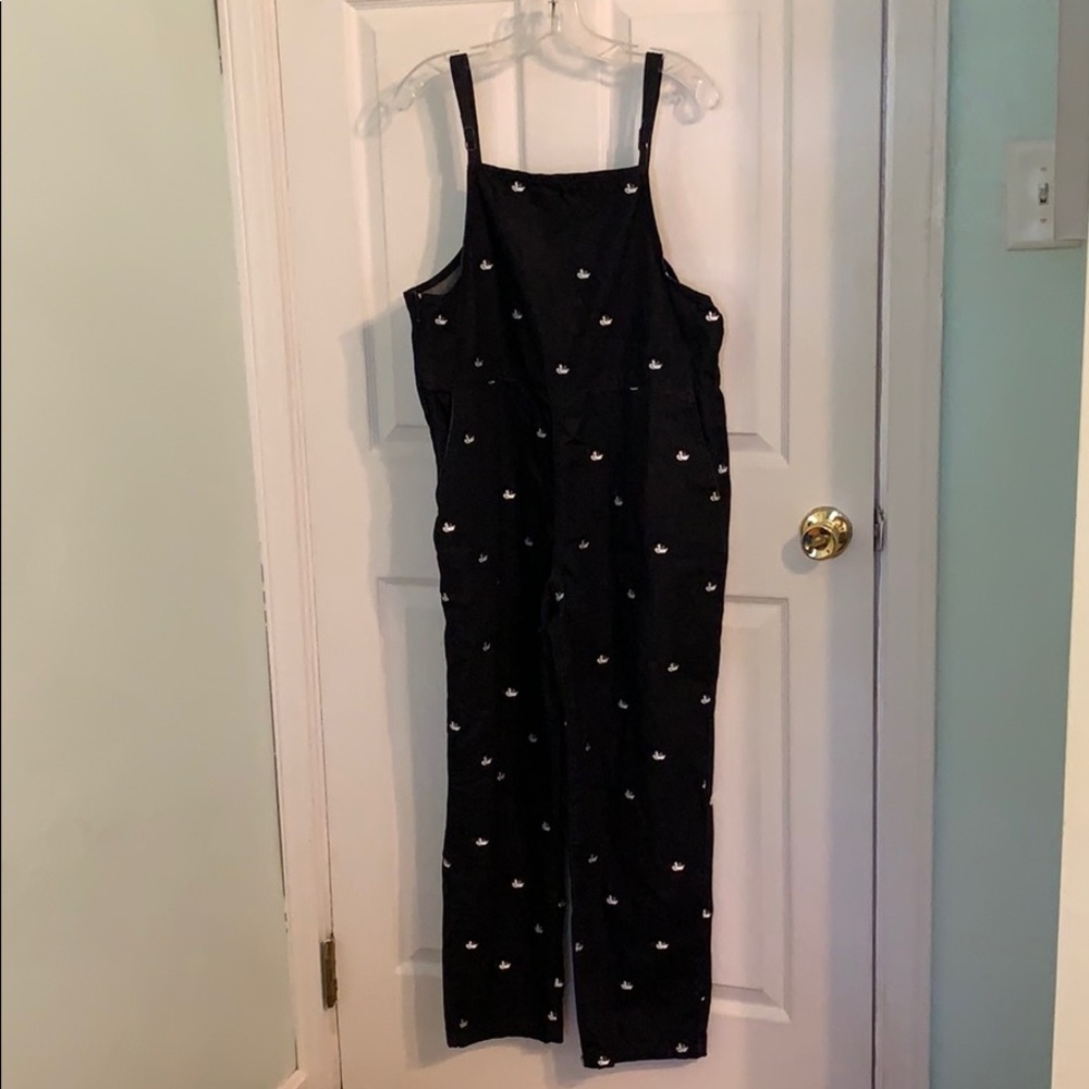 Frank and Oak Mickey Mouse Black Overalls